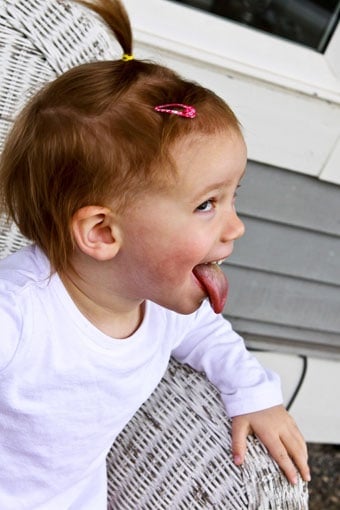 Wordless Wednesday -- Olivia Silly Face Wordless Wednesday -- Olivia Silly Face