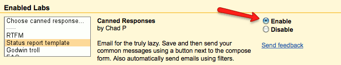 Gmail Enable Canned Responses Gmail Enable Canned Responses