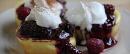 Thumbnail image for Mini Popover Pancakes with Mixed Berry Sauce