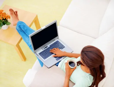 woman and computer