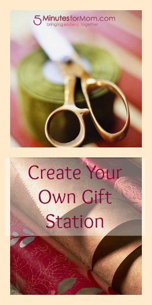 gift wrap station