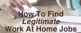 Thumbnail image for How to Find Legitimate #WorkAtHome Jobs