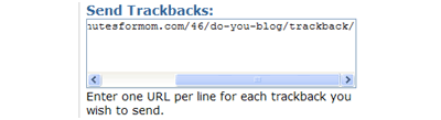 Trackback example