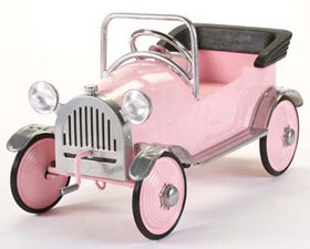 Pink Pedal Car