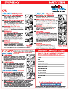 Stability Magnets - 5 Minutes for Mother picture regarding Free Printable Choking Poster titled Security Magnets - 5 Minutes for Mother