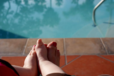 Poolside with Olivia