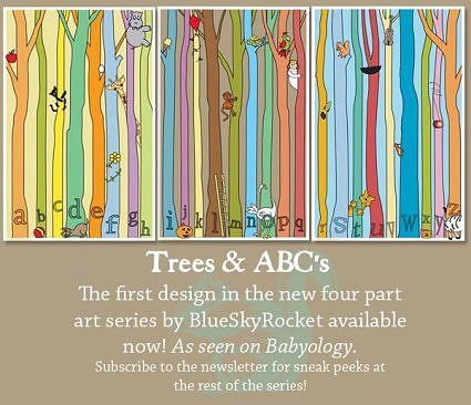 Trees ABC\'s Art Print