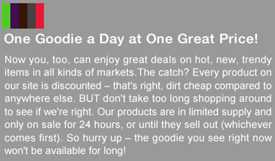 One Goodie – Oh Goodie!!!