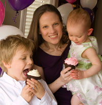 Janice with Jackson and Olivia