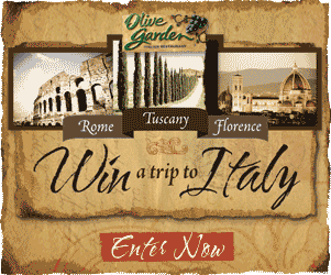 Olive Garden Win a trip to Italy