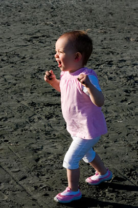 Olivia at the beach