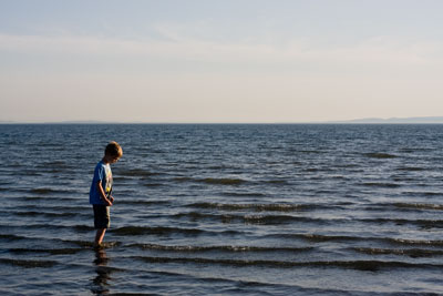 Jackson in the ocean