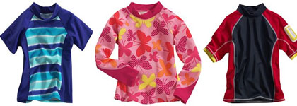 Kids rash guards