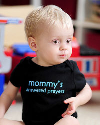 We are giving away Faith Baby Onesies!