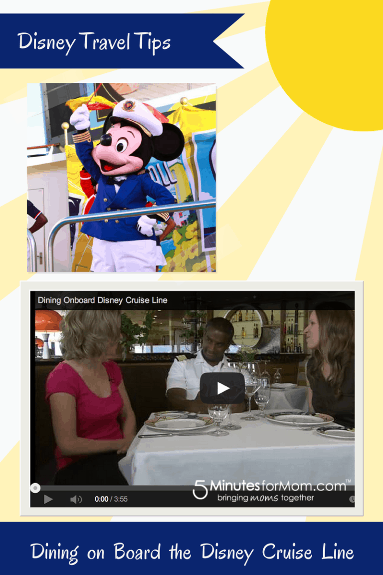Day 6 in our Disney Video Tour — Dining Onboard The Disney Cruise Line