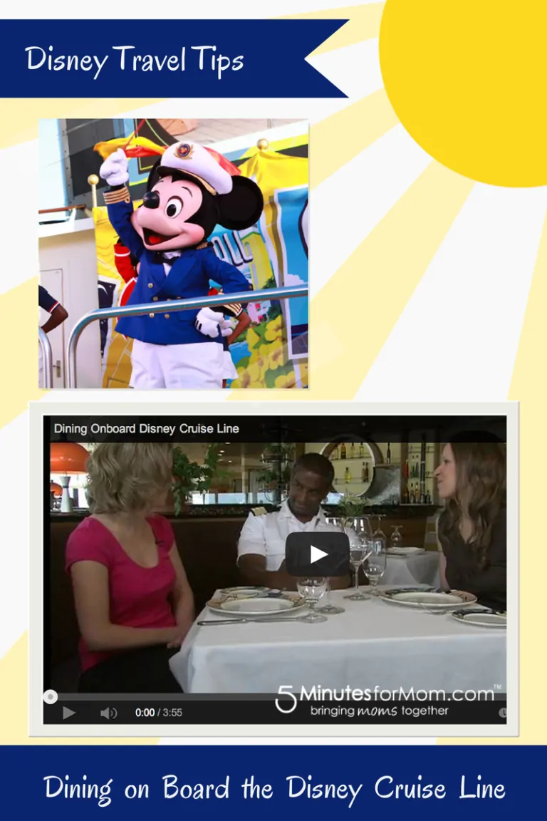 Day 6 in our Disney Video Tour — Dining Onboard The Disney Cruise Line