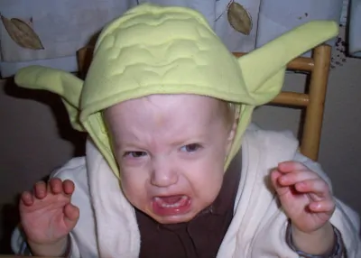 Angry, Yoda is