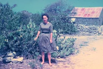 Betty Cooper near her South Caicos home.