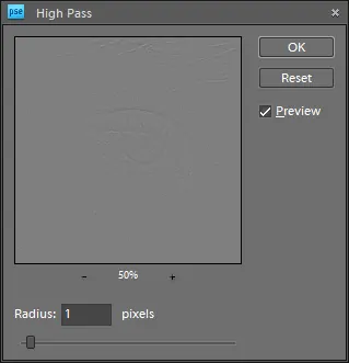 High Pass Sharpening