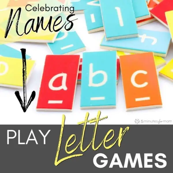 Celebrating Names: Play Letter Games