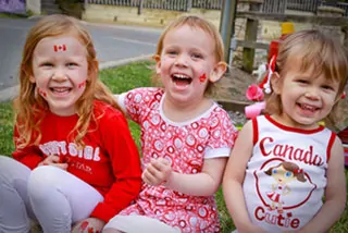 canada-day-julia, olivia, sophia