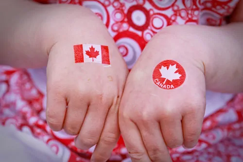 Canada Day - temporary tattoos