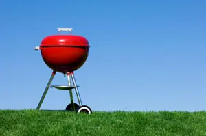 barbeque-against-blue-sky