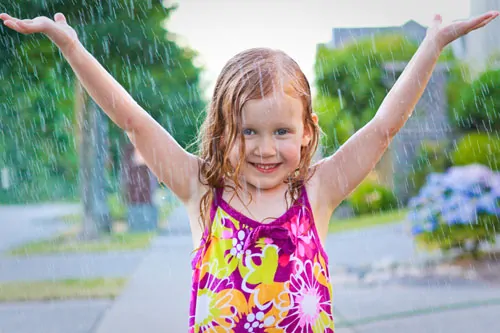 Wordless Wednesday — Julia and a Summer Sprinkler