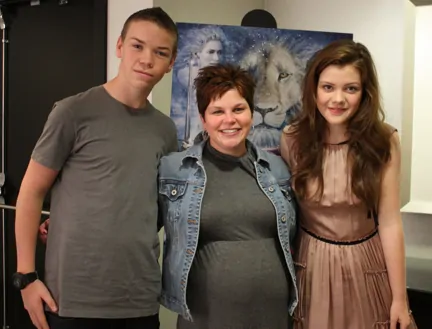 Stacey with Narnia Actors