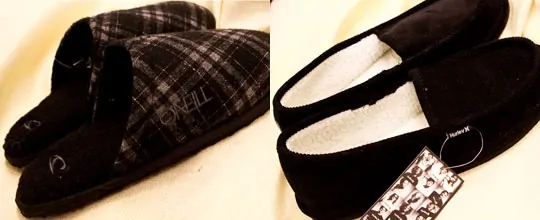 O'Neill Men's Slippers $14.99, Hurley Men's Slippers $19.99 at T.J. Maxx