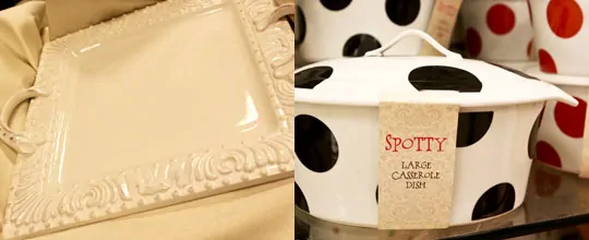 Serving Tray, Spotty Large Casserole Dish $16.99 at T.J. Maxx 