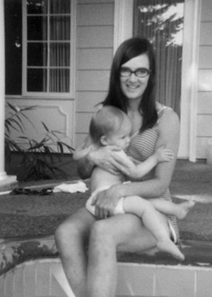 Summer 74 - Janice clinging to our mom Summer 74 - Janice clinging to our mom