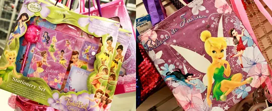 Assorted Tinkerbell Stationary Sets, Tinkerbell Bag $6.99 at Marshalls