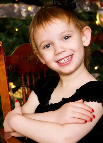 Wordless Wednesday - Olivia - Christmas, 2010