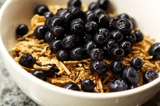 Weight Loss Tip - Bran Flakes and All Bran with Blueberries