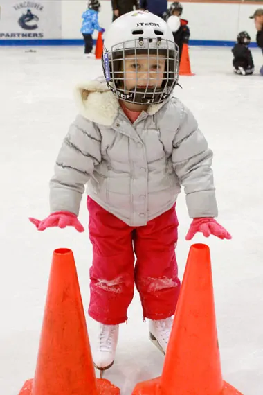 Wordless Wednesday - Olivia - First Skating Lesson
