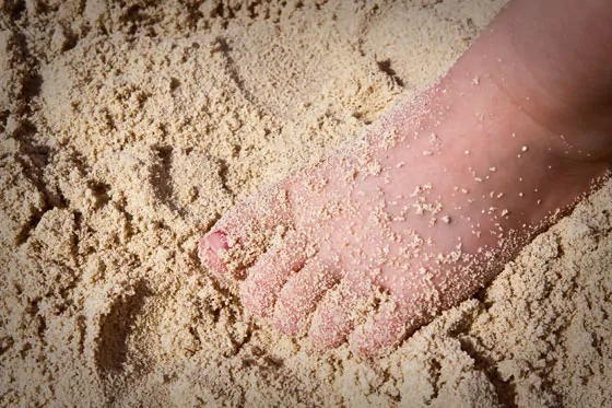 Wordless Wednesday — Little Toes, Warm Sand