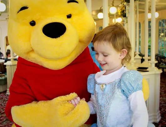 Meeting Winnie the Pooh - Olivia 