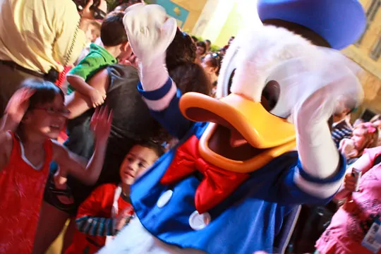 Disney Social Media Moms Celebration -- Dancing with Donald the Duck