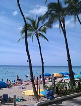 Waikiki beach - mobile upload