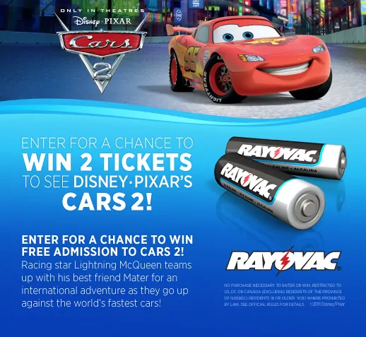 Cars 2 Sweepstakes