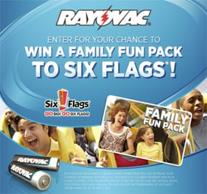 Rayovac Six Flags Summer Promotion