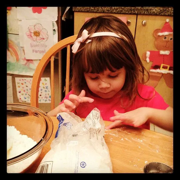 Sophia Eating Icing