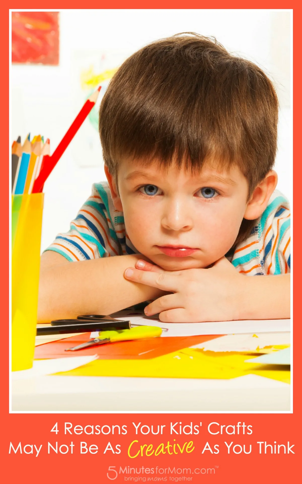 4 Reasons Your Kids Crafts May Not Be As Creative As You Think - A little shocking and almost upsetting since this is basically how most of us and most schools teach our kids, but important to consider...