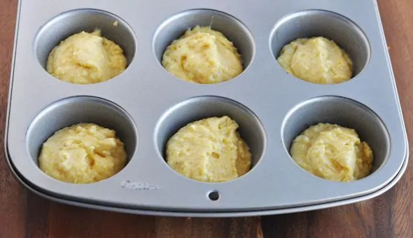 cornbread batter cupcakes