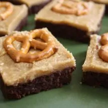 Guinness Brownies with Butterscotch Fudge