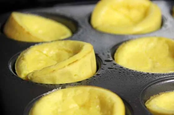 Making Mini Popover Pancakes with Mixed Berry Sauce Step 3