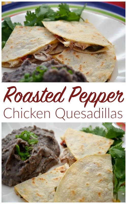 Roasted Pepper Chicken Quesadillas Recipe