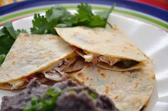 Roasted Pepper Chicken Quesadillas Recipe