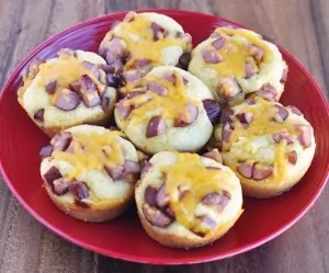 Quick Lunch for Kids | Cheesy Corn Dog Muffins Recipe